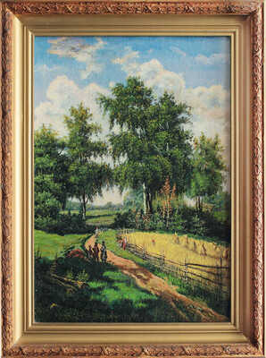 Дубовицкий Виктор Николаевич. Пейзаж с полем. Лето